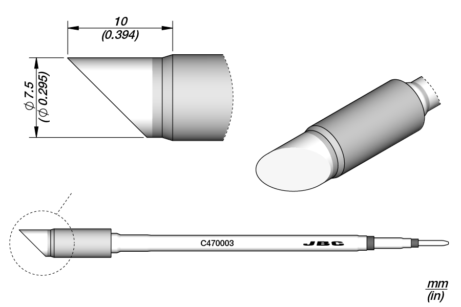 C470003 - Bevel Cartridge Ø 7.5